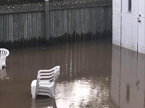 Anna Roy, a Toronto Street resident in Callander, woke-up to a flooded backyard. A beaver dam broke flooding several backyards and causing damage to properties.