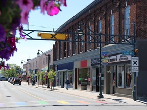 A portion of Trenton's Front St. is seen which will soon be converted into a pedestrian-only starting July 3 and lasting until Aug. 29. Submitted.
