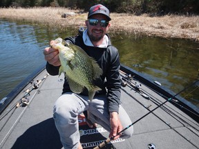 Crappies are shallow water right now where anglers can have some fun catching them.