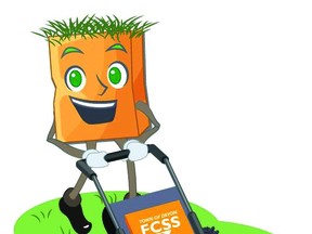 Lawn Buddy is the face of the Town of Devon FCSS' new summer lawn volunteer program. (Town of Devon)