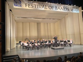 Senator Riley’s Grade 7 and 8 Concert band performed at Red Deer’s Festival of Bands on May 18.