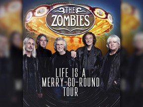 A digital flyer for The Zombies, Life is a Merry-Go-Round tour. Submitted