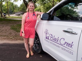 Sebringville-based veterinarian Dr.  Erica Dickie is the owner of Black Creek Mobile Veterinary Services, a clinic focused specifically on palliative care in Perth County.  Chris MontaniniStratford Beacon Herald