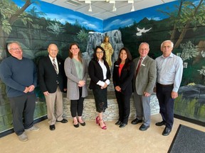 At a June 15th board meeting, Elk Island Catholic Separate School Division (EICS) Board of Trustees elected by acclamation Le-Ann Ewaskiw as Board Chair and Ted Paszek as Vice Chair. The Board of Trustees for the 2022-23 school year are pictured. Photo Supplied.