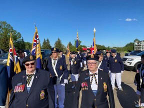 L'Auxiliaire féminin du Commandement Alberta-TN-O. de la Légion royale canadienne s'est réuni à Fort Saskatchewan le 10 juin 2022. Photo fournie.