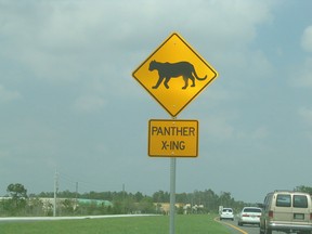 Florida also had a different kind of road sign.