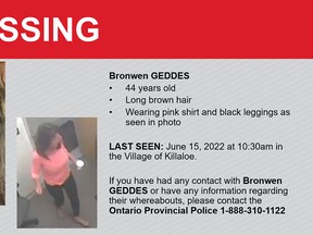 0623 pm missing person Bronwen GEDDES2