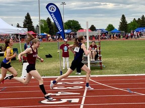 Grade 10 student, Ashlee Walker won a gold medal in the junior girls 400m sprint at the provincial track and field championships. Photo supplied