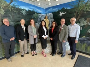 The Elk Island Catholic School Board of Trustees for the 2022-23 school year. During the June meeting, EICS's board of trustees elected by acclamation Le-Ann Ewaskiw as board chair and Ted Paszek as vice chair. Photo Supplied
