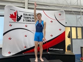 Connor MacDonald, a graduating College Notre Dame student and an elite gymnast, has earned praise from Conseil scolaire catholique Nouvelon for his initiative, self-discipline and for showing respect towards his peers and adults.