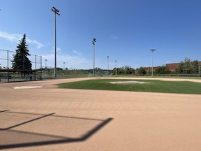 This field will be busy with topflight senior baseball starting on Canada Day.
Greg Estabrooks/The Nugget