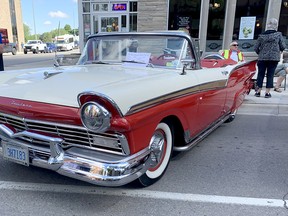 Jerry and Marg Craven had their 1957 Ford Fairlane convertible on display at the 2022 RetroFest car show in downtown Chatham. Peter Epp