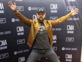 Aaron Goodwin was in good spirits at the Country Music Association Ontario Awards at Centennial Hall in London on Sunday June 5, 2022. Mike Hensen/The London Free Press/Postmedia Network