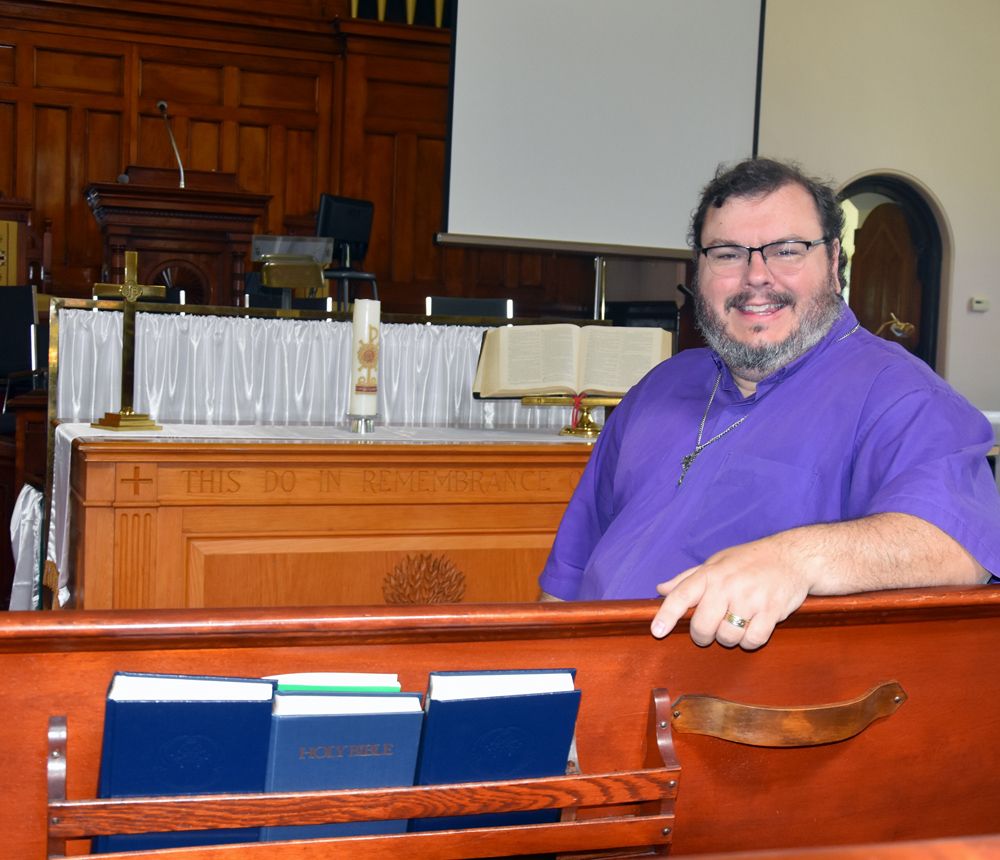 Rev. Marc Fraser has been the minister at Knox Presbyterian Church in Mitchell for the past three months. ANDY BADER/MITCHELL ADVOCATE
