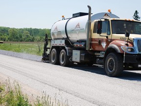 Surface treatment began on a number of Prince Edward County Roads Monday and is expected to be completed by June 24, weather permitting.