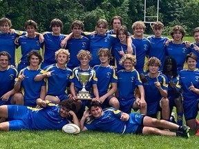 Brantford Collegiate Institute's junior boys rugby team recently captured the Barbarian Cup provincial championshop. Submitted