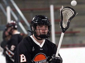 The Six Nations Arrows are pushing for an Ontario Lacrosse Association junior A playoff spot thanks to the play of Tyler Davis and others. Instagram - @sixnationsjr.a
