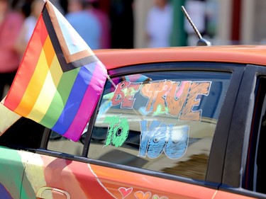 Brockville's Pride Parade included vehicles as well as walkers. (RONALD ZAJAC/The Recorder and Times)