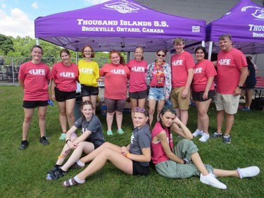 The 2022 Relay for Life committee at Thousand Islands Secondary School.
Submitted photo/The Recorder and Times