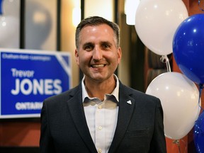 MPP-elect Trevor Jones is shown following his election win on June 2 in Chatham-Kent-Leamington riding. Tom Morrison/Chatham This Week