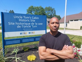 Steven Cook, curator of Uncle Tom's Cabin Historic Site, said changes being made to the historic site and road that it is located on is about putting the focus on Josiah Henson, a celebrated Black leader, rather than a fictional character.  (Ellwood Shreve/Chatham Daily News)