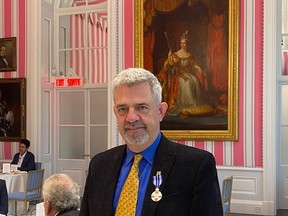 Drayton Entertainment artistic director Alex Mustakas was awarded the Meritorious Service Medal during a ceremony at Rideau Hall. Handout