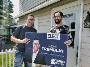 Ontario Party candidate Rémi Tremblay during the provincial election campaign.Handout/Cornwall Standard-Freeholder/Postmedia Network
