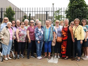 Members of fibromyalgia support group Seaway M.E./FM outside the Cornwall Aquatic Centre where the group meets weekly for physical therapy on Tuesday June 21, 2022 in Cornwall, Ont. Laura Dalton/Cornwall Standard-Freeholder/Postmedia Network