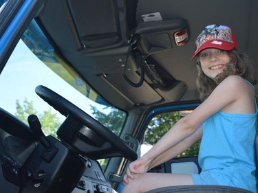 Aryanna Brisson at Touch-a-Truck on Tuesday June 28, 2022 in Cornwall, Ont. Shawna O'Neill/Cornwall Standard-Freeholder/Postmedia Network