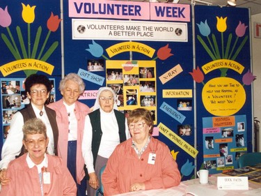 Handout/Cornwall Standard-Freeholder/Postmedia Network
From the Religious Hospitallers of St. Joseph archives, an undated photo of these volunteers, in recruiting mode.