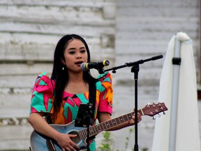 Daisy Pia Marie performs during Multiculturalism Day, hosted by the Multicultural Association of Wood Buffalo, at the Fort McMurray Heritage Village on Saturday, June 11, 2022. Laura Beamish/Fort McMurray Today/Postmedia Network