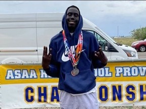 Dau Dau wins three medals at the Alberta Schools' Athletic Association (ASAA) Track and Field Championships in Medicine Hat. Supplied image