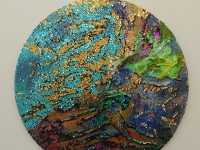 Gaia Two, by Leisa Rich. Fibre, sequins and paint, 2020.
