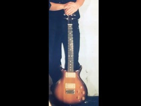 A Washburn electric guitar stolen during a break and enter in Kingston last December.