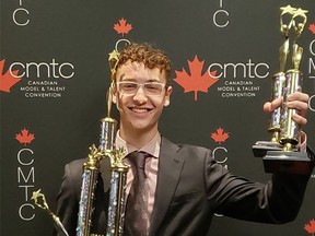 Kirkland Lake's Rylan Thomas picked up several awards during a model and talent convention in Toronto.