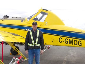 Pilot Fran de Kock shows off his Air Tractor – a plane used for aerial applications like the Btk pesticide currently being used in the region to limit the exponential population growth of spruce budworms. De Kock has been operating an aerial application service since 1980 and is enthusiastic about the technology that has helped make the process even more effective. "I'm 67 years old and I can't retire because I'm too excited," said de Kock. "What our system will do is amazing." HEATHER BROUWER
