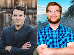 Renfrew-Nipissing-Pembroke NDP candidate Kurt Stoll (left) and Liberal candidate Oliver Jacob.