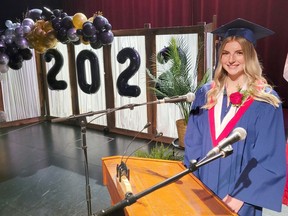 Graduate Sophie Graydon was chosen as the Jeanne-Lajoie Class of 2022 valedictorian. Anthony Dixon