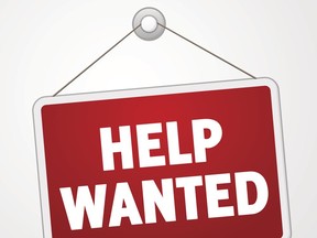 Help wanted applies to the town as well as many locla businesses.
(files)