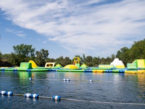 A new inflatable waterpark has been added to the St. Marys Quarry, Canada's largest outdoor freshwater swimming pool.  Chris MontaniniStratford Beacon Herald