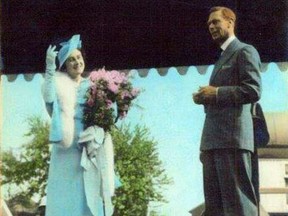A hand-tinted photograph of Queen Elizabeth and King George VI

Stratford-Perth Archives