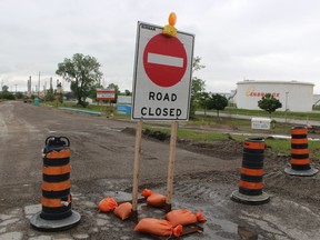 Sarnia's Plank Road is closed at Indian Road for reconstruction. The road topped of this year's CAA Worse Roads list for southwestern Ontario.