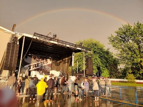 A rainbow is pictured after a thunderstorm June 10 at the Bluewater Health Foundation Block Party. (Photo courtesy Kerry's Klips Photography)