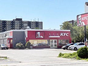 The KFC on Colborne Road is seen here on Thursday, June 16, 2022 in Sarnia, Ont. (Terry Bridge/Sarnia Observer)