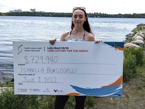 Isabella Borgogelli is the lucky winner of May's $729,940 HSN 50/50 jackpot. Supplied