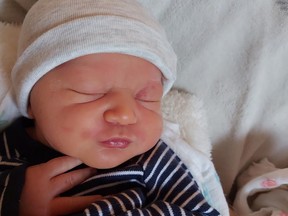 A boy, Mason, 6 lbs 12 oz, was born to James and Lauren of Sudbury on March 31
