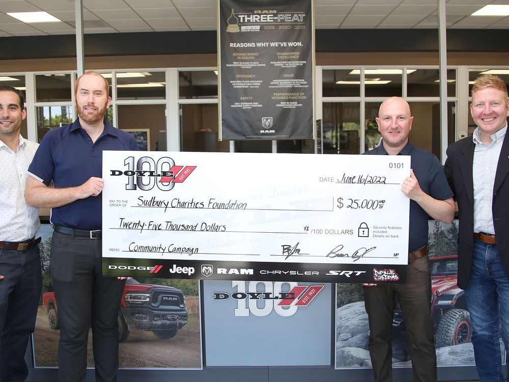 Dodge Chrysler Jeep Ram supports key Sudbury foundation Sudbury Star