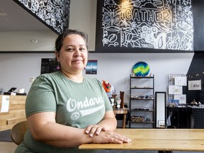 Paula Naponse is an Anishinaabe educator and entrepreneur. She owns Beandigen Cafe in Ottawa. Bruce Deachman, Postmedia