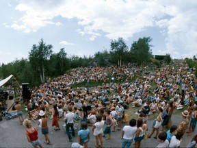 The Northern Lights Festival Boreal crowd in 1976. Supplied