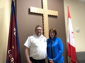 Rick and Jennifer Robins are bidding farewell to the community after seven years of service with the Salvation Army in this region. Omar Sherif / The Journal